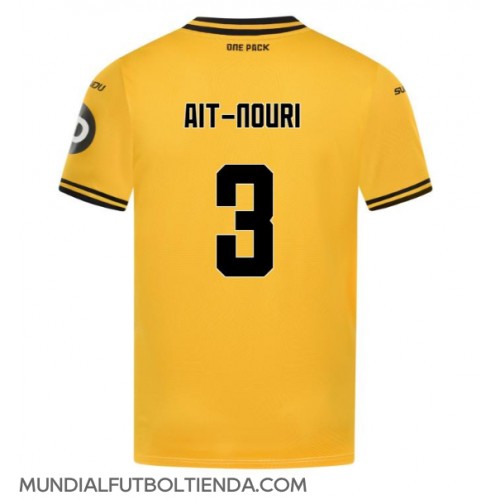 Camiseta Wolves Rayan Ait-Nouri #3 Primera Equipación Replica 2024-25 mangas cortas